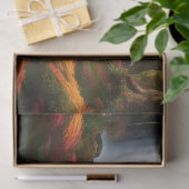 Herbstblätterung am Wasserfall Seidenpapier (Geschenk)