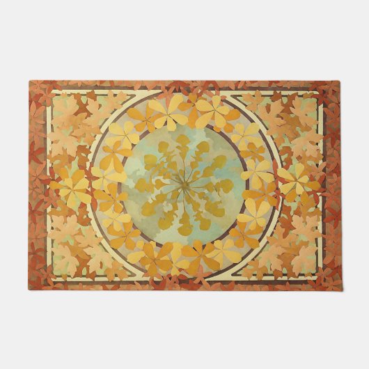 Herbstblätterung durch A. Mucha -1902 Fußmatte (Vorderseite)