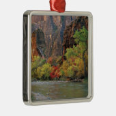 Herbstblätterung entlang der Jungfrau bei Tor Silbernes Ornament (Rechts)