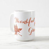 Herbstblätterung Erntedank Kaffeetasse (Vorderseite Links)