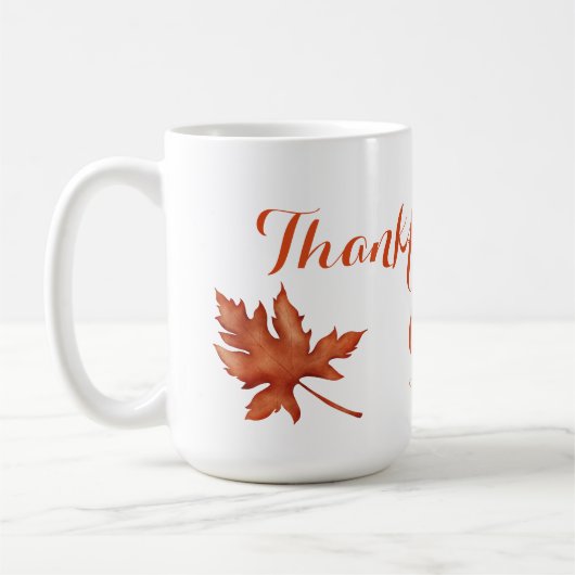 Herbstblätterung Erntedank Kaffeetasse (Links)