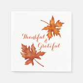 Herbstblätterung Erntedank Serviette (Vorderseite)