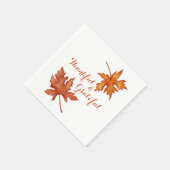 Herbstblätterung Erntedank Serviette (Ecke)