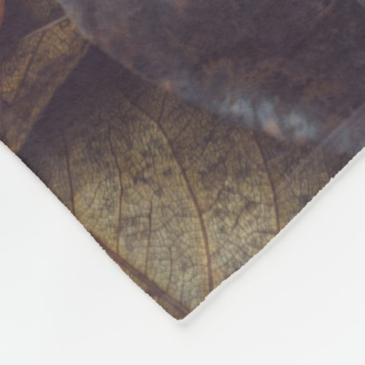 Herbstblätterung Fleecedecke (Ecke)