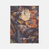 Herbstblätterung Fleecedecke (Vorderseite)