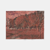 Herbstblätterung im Park Fleecedecke (Vorderseite (Horizontal))