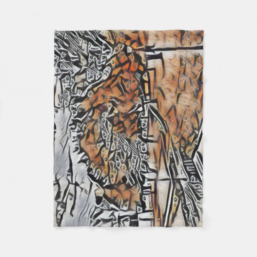 Herbstblätterung im Park Fleecedecke (Vorderseite)