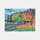 Herbstblätterung im Park Fleecedecke (Vorderseite (Horizontal))