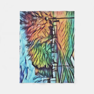 Herbstblätterung im Park Fleecedecke