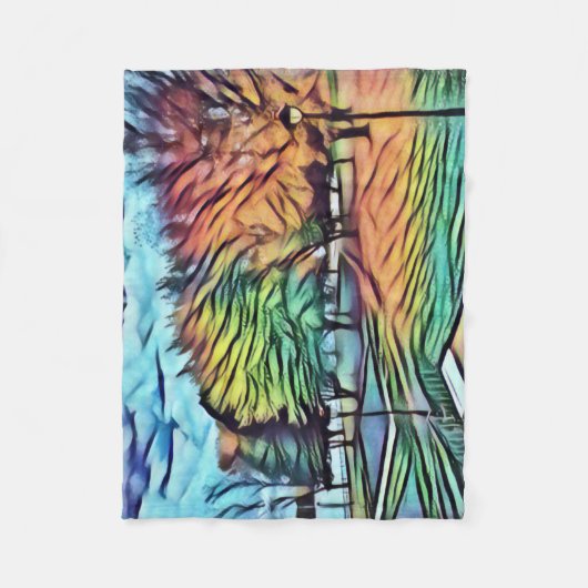 Herbstblätterung im Park Fleecedecke (Vorderseite)