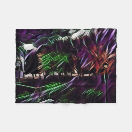 Herbstblätterung im Park Fleecedecke (Vorderseite (Horizontal))