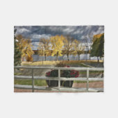 Herbstblätterung im Park Fleecedecke (Vorderseite (Horizontal))