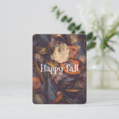 Herbstblätterung Karte (Stehend Vorderseite)