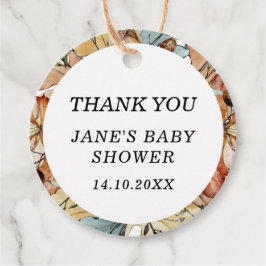 Herbstblätterung Rückgang der Liebe Danke Geschenkanhänger