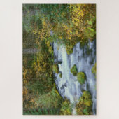 Herbstblätterung und Douglas Fir Border Roaring Ri Puzzle (Vertikal)