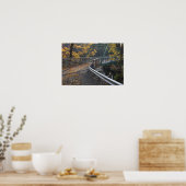Herbstblätterung und eine Brücke über die Miller Poster (Küche)
