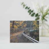 Herbstblätterung und eine Brücke über die Miller Postkarte (Stehend Vorderseite)