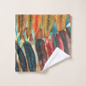 Herbstblattfarben originell und modern badhandtuch set (Waschlappen)