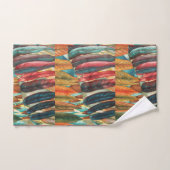 Herbstblattfarben originelle moderne Kunst Badhandtuch Set (Handtuch)