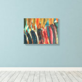 Herbstblattfarben originelle moderne Kunst Leinwanddruck (Insitu (Holzboden))