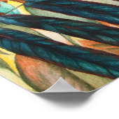 Herbstblattfarben originelle moderne Kunst Poster (Ecke)