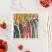 Herbstblattfarben stilisiert und sehr unterschiedl serviette (Beispiel)