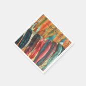 Herbstblattfarben stilisiert und sehr unterschiedl serviette (Ecke)