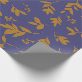 Herbstblattmuster Aquarell Geschenkpapier (Ecke)