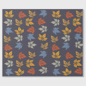 Herbstblattmuster Geschenkpapier (Flach)
