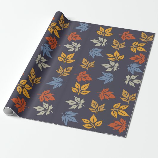 Herbstblattmuster Geschenkpapier (Ungerollt)