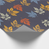 Herbstblattmuster Geschenkpapier (Ecke)