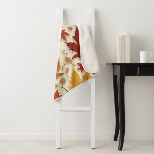 Herbstblättrige Sherpa Blanket Sherpadecke (Beispiel)