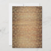 Herbstblättriger Erntedank mit Aquarellfarbe Einladung (Rückseite)