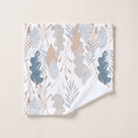 Herbstblättriges Badetuch-Set Badhandtuch Set (Waschlappen)