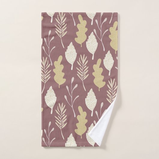 Herbstblättriges Badetuch-Set Badhandtuch Set (Handtuch)