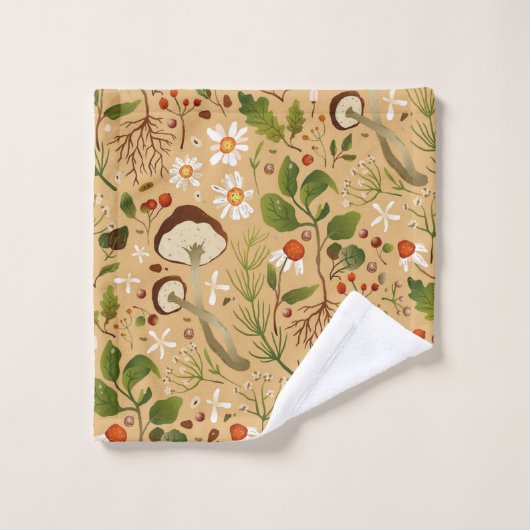 Herbstblättriges Badetuch-Set Badhandtuch Set (Waschlappen)