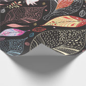 Herbstblattstruktur Geschenkpapier (Ecke)