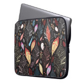 Herbstblattstruktur Laptopschutzhülle (Vorderseite Links)