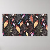 Herbstblattstruktur Poster (Vorne)