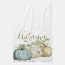 Herbstblaue Kürbisküchen-Schürze