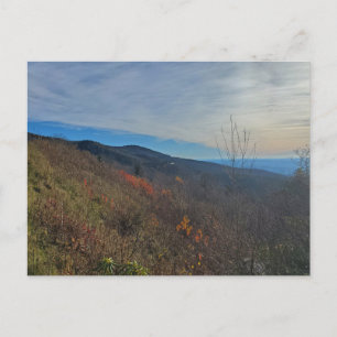 Herbstblauer Ridge Parkway Linn Cove Viadukt Postkarte