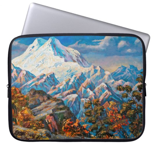 Herbstblick auf den zweiköpfigen Elbrus. Mou Laptopschutzhülle (Vorderseite)