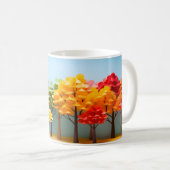 Herbstblitz: farbenfrohe Tasse im Wald (VorderseiteRechts)