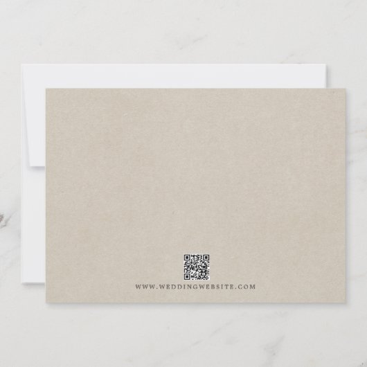 Herbstbloms Blumengrün-Orange-Hochzeit Save The Date (Rückseite)