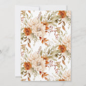 Herbstblossom Brautdusche Einladung (Rückseite)