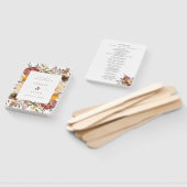 Herbstbluben-Hochzeitsprogramm Burgund & Orange Fächer (Non-assembled)