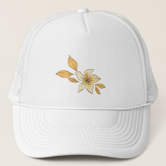 Herbstblume Truckerkappe (Vorderseite)