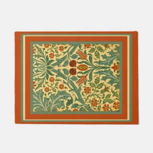 Herbstblume, William Morris Muster, Fußmatte