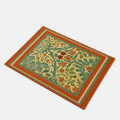 Herbstblume, William Morris Muster, Fußmatte (Schrägansicht)