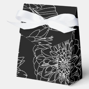 Herbstblumen, Dahlien, Geschenkschachtel